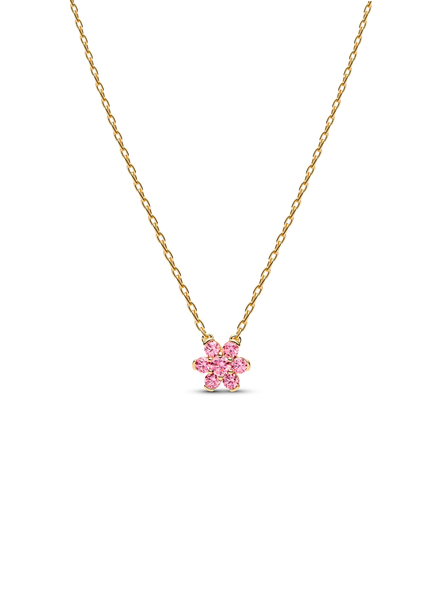 Collana Fiore Luminoso Rosa