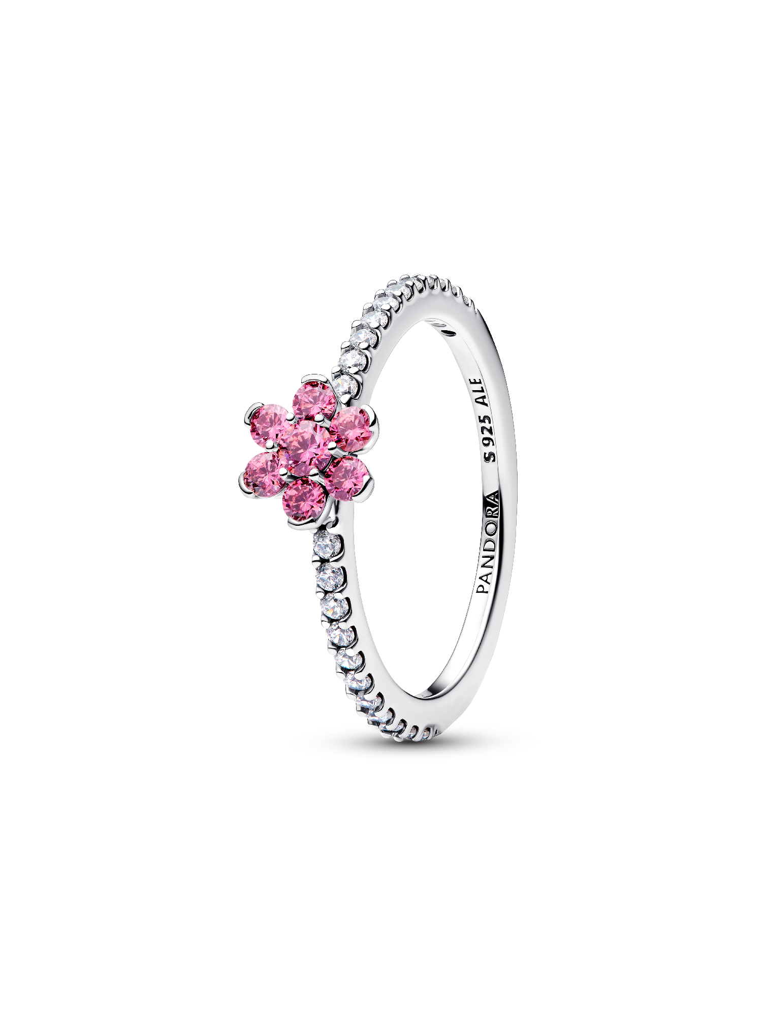 Anello Fiore Luminoso Rosa