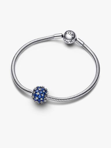 Charm Pavè Pietre Luminose Blu