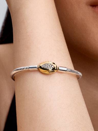 Bracciale con Chiusura a Serpente