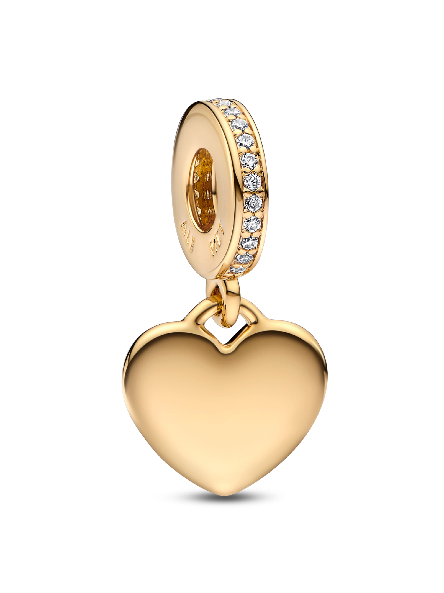 Charm Cuore Pendente da incidere