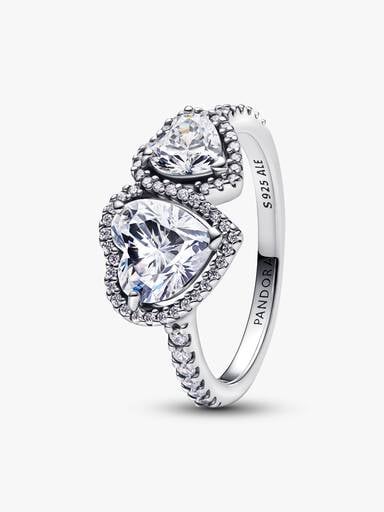 Anello Doppi Cuori Luminosi