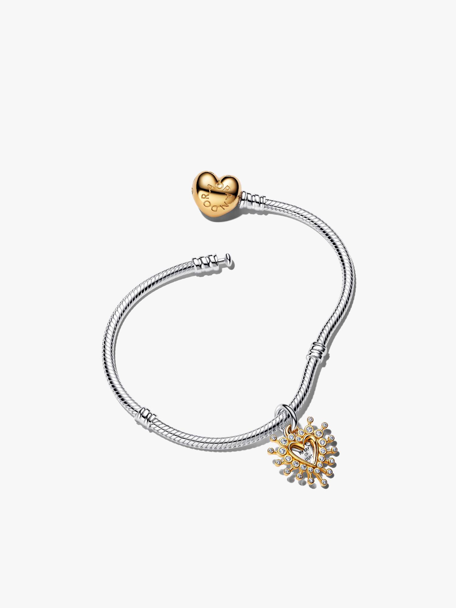 Set Bracciale Cuore Radiante