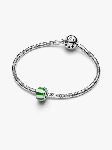 Charm Mini Vetro di Murano Caramella Verde