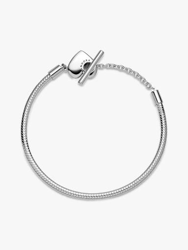 Bracciale Moments con Chiusura a T e Cuore