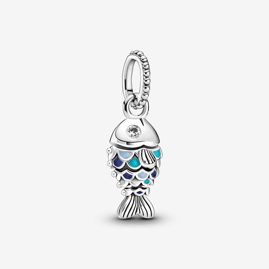 Charm pendente Pesce blu image number 0