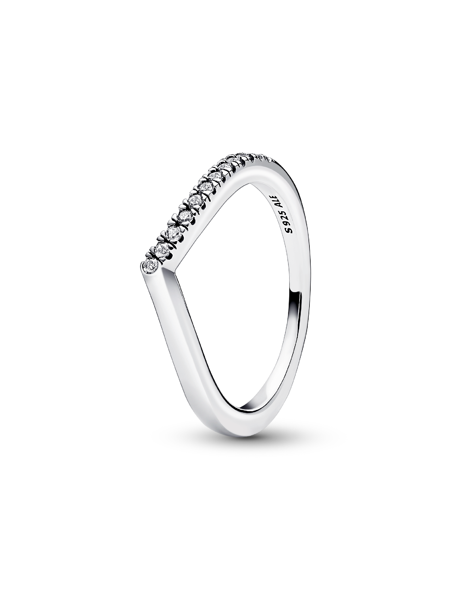 Yazilind - Anello In Argento Sterling S925 Con Zirconia Cubica Rotonda