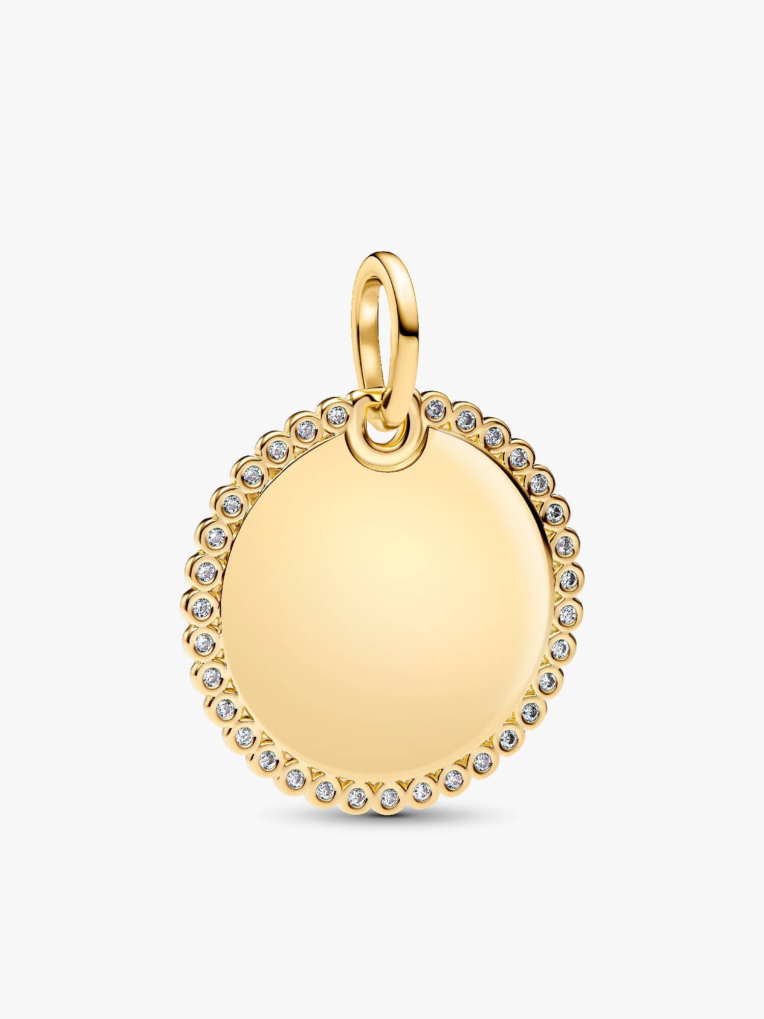 Charm Pendente Medaglia Luminosa da incidere