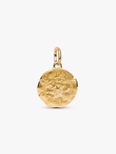 Charm Medallion Spiga di Grano "Virtus Vera Prosperitas"