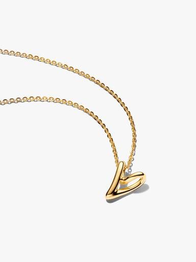 Collana Cuore Piccolo Linea Sinuosa