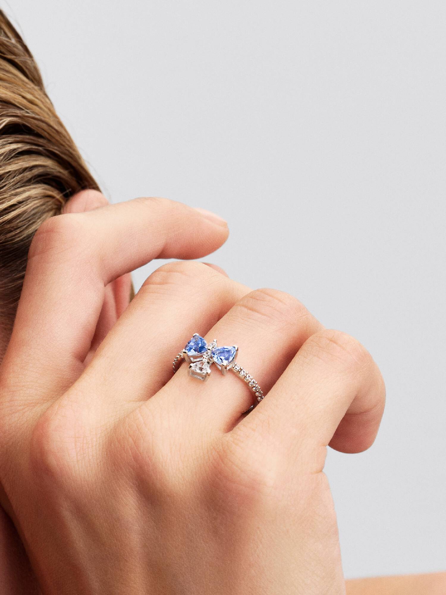 Bridgerton, Anello Fiocco Azzurro 