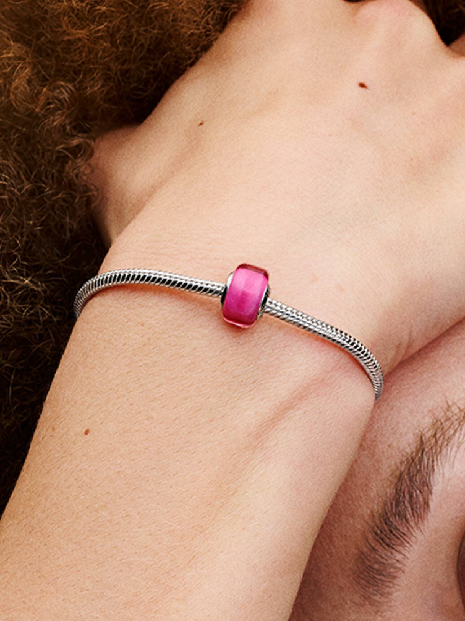 Charm Mini Vetro di Murano Rosa