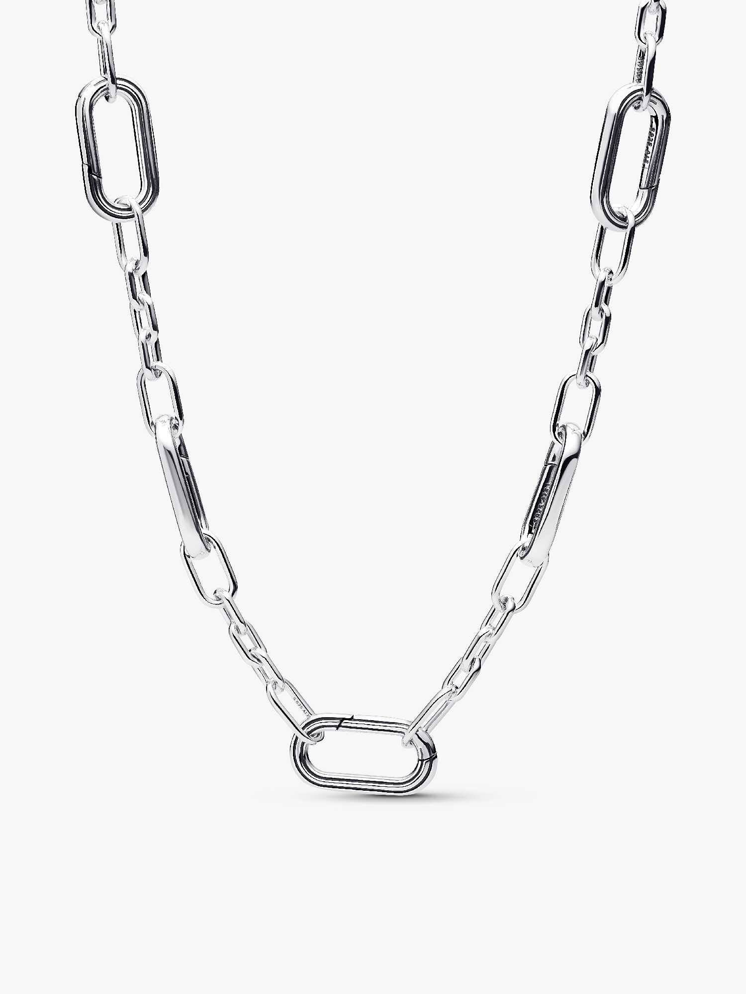 Catena da uomo in argento 55 cm maglia groumette alternata