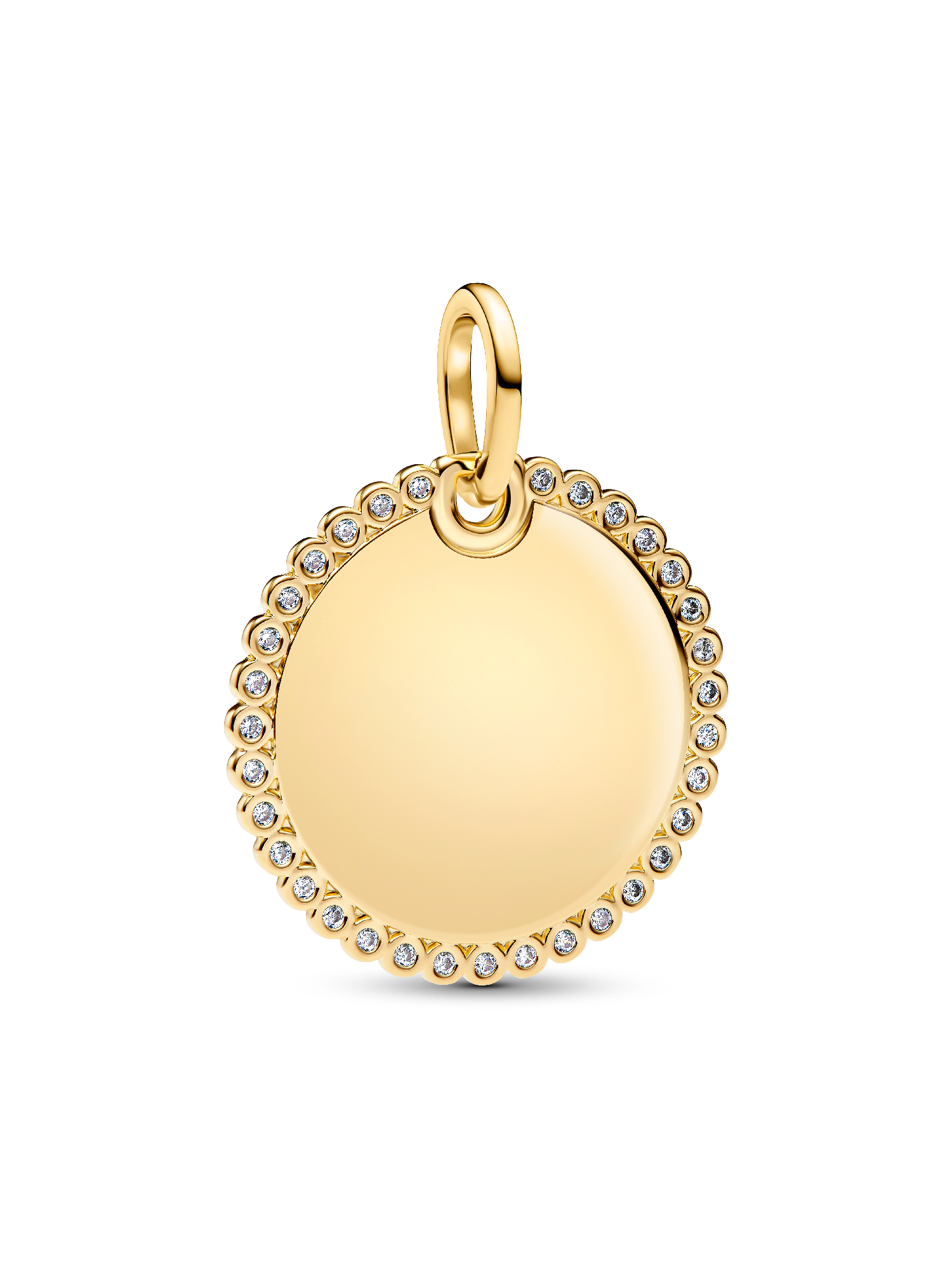 Charm Pendente Medaglia Luminosa da incidere