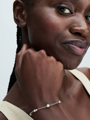 Bracciale Catena Con Perle d’Acqua Dolce Coltivate