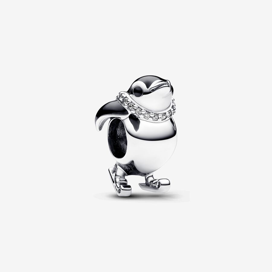 Charm Pinguino con gli Sci image number 0