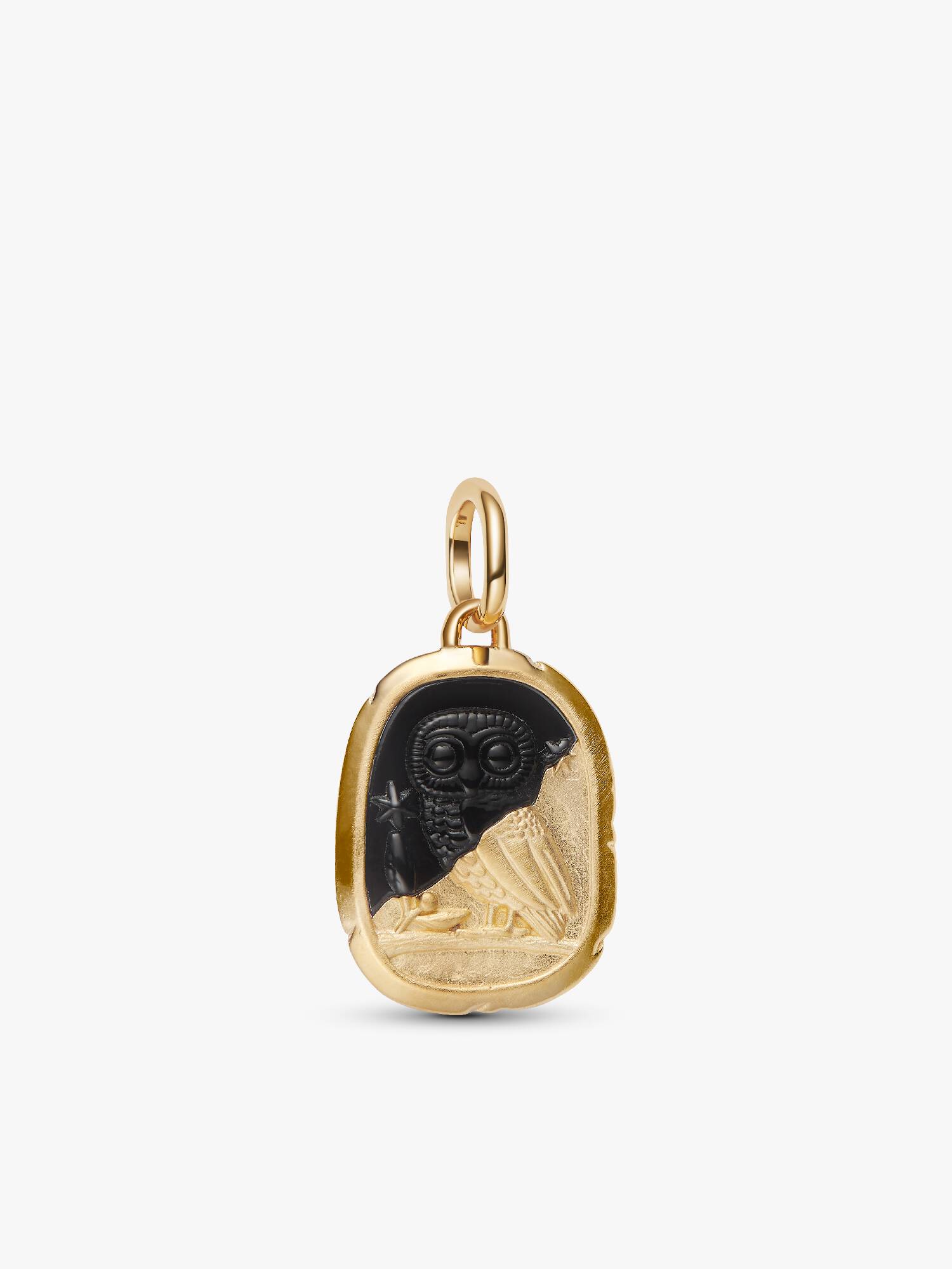 Charm Medallion Gufo "Lux Et Sapientia"
