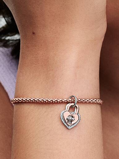Charm Pendente Lucchetto "True Love"