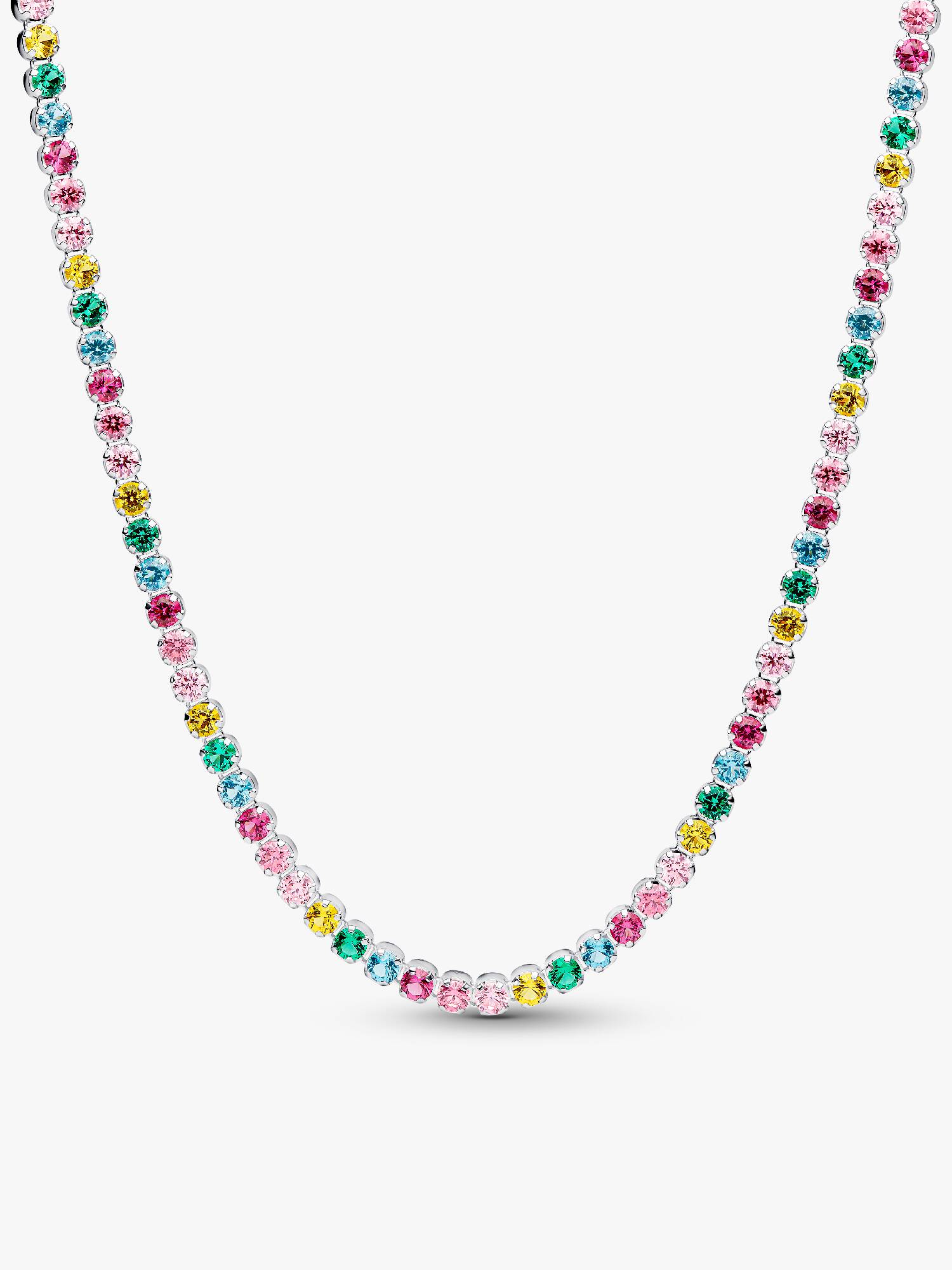 Collana Tennis Multicolore