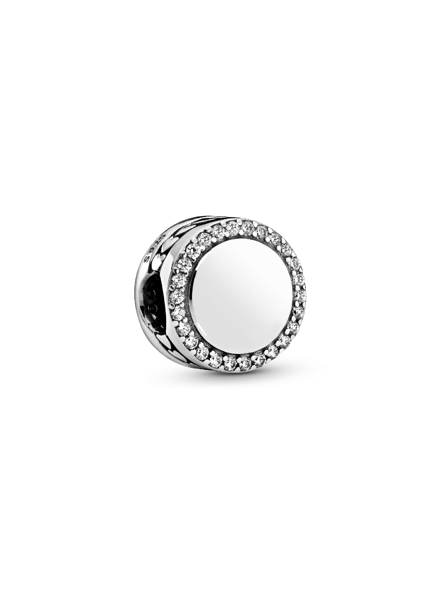 Charm Bottone Scintillante da incidere