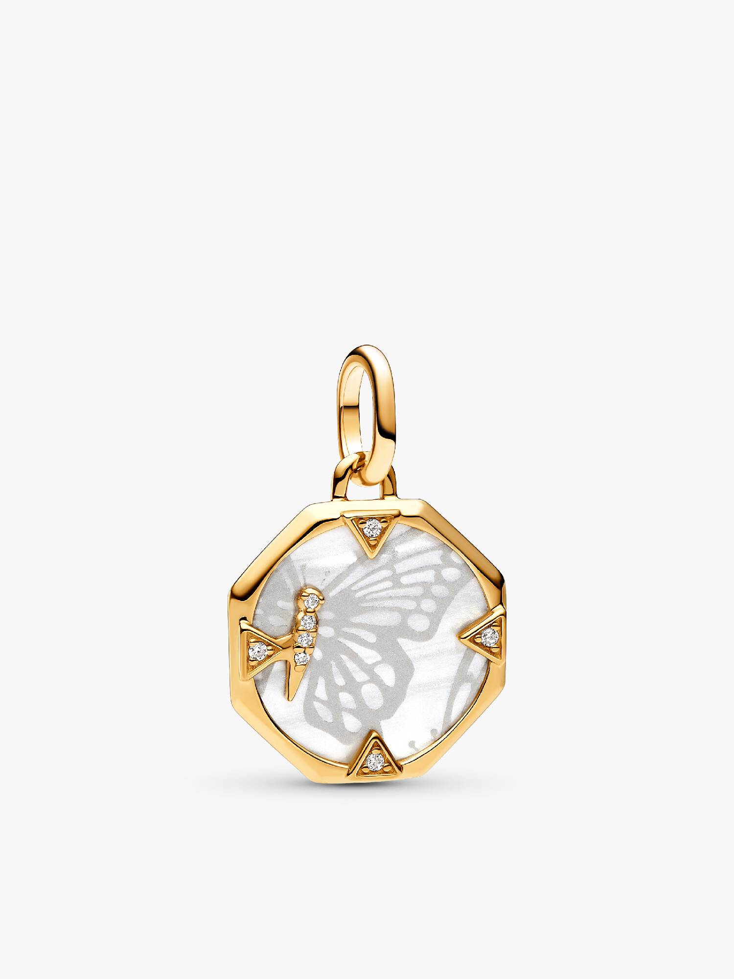 Charm Medallion Pearlescent Butterfly Pandora ME