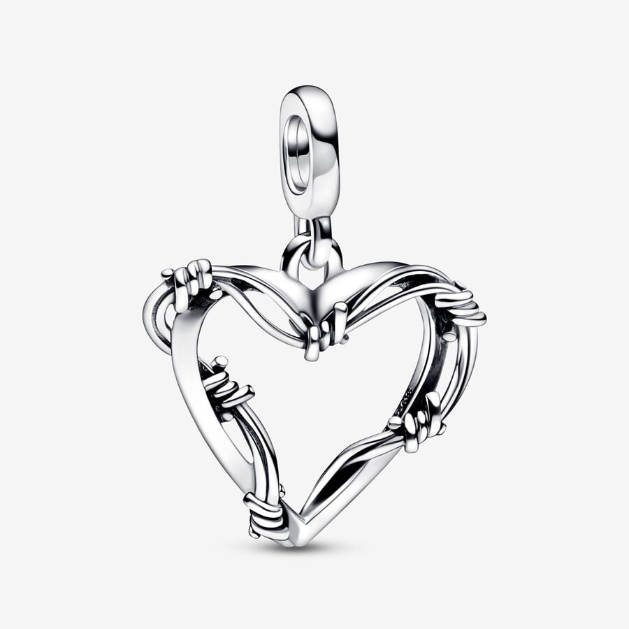 Charm Medallion Wire Heart Pandora ME image number 0