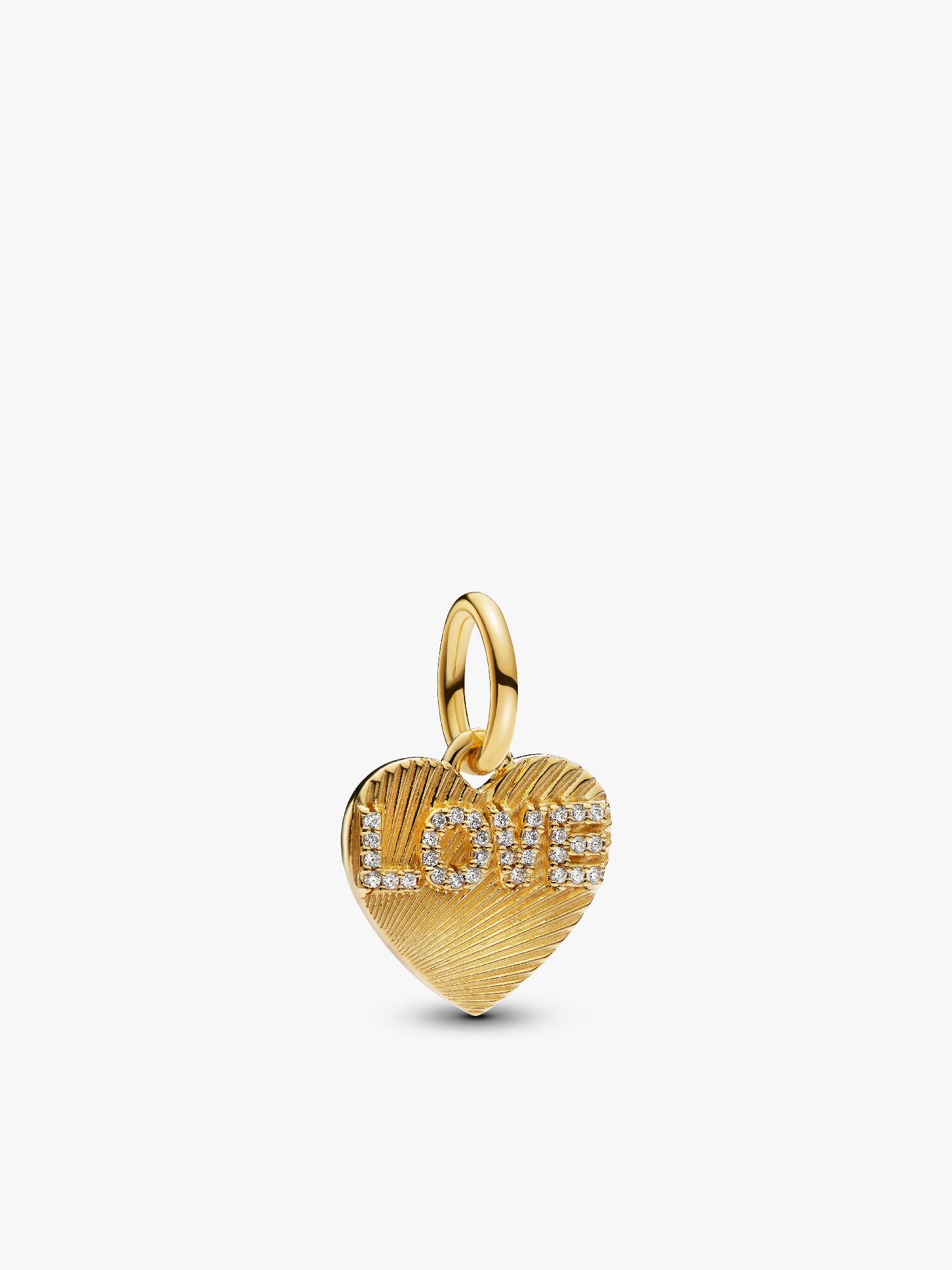 Charm Pendente Cuore "Love" da incidere