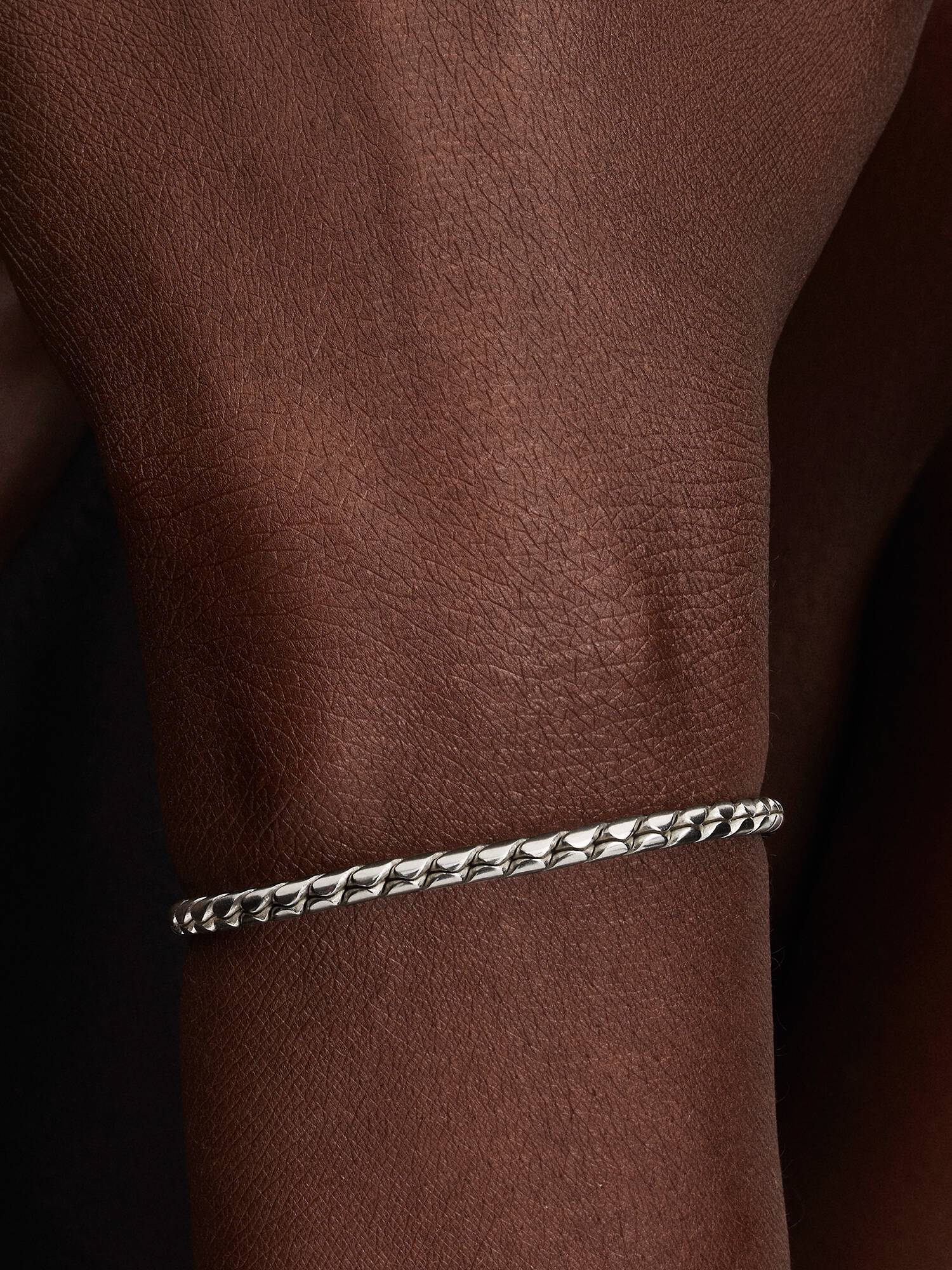 Bracciale Maglia Spiga con Chiusura a Sfera