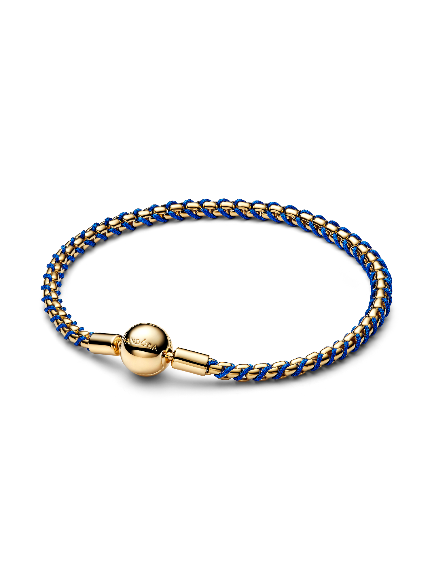 Bracciale Intreccio Tessuto Blu 