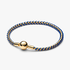 Bracciale Intreccio Tessuto Blu Bracciale Intreccio Tessuto Blu