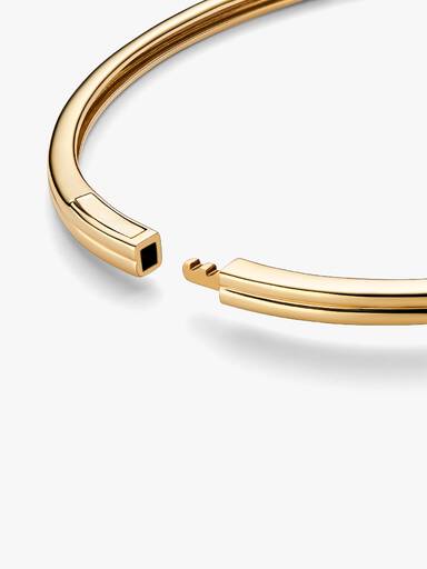 Bracciale Rigido Infinite in oro 14k con diamante creato in laboratorio