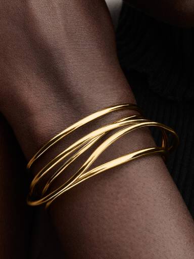 Bracciale Aperto Linee Sinuose