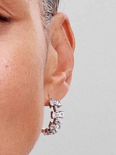 SLUYNZ Orecchini a cerchio in argento Sterling 925, con doppio piercing per donne e donne, Argento sterling SLUYNZ Orecchini a cerchio in argento Sterling 925, con doppio piercing per donne e donne, Argento sterling