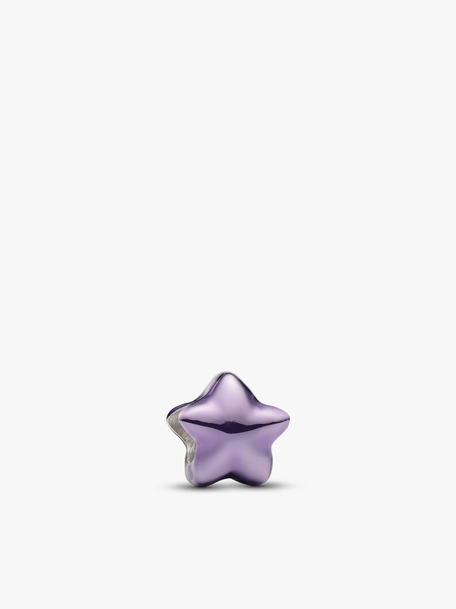 Mini Charm Stella effetto metallico viola 

