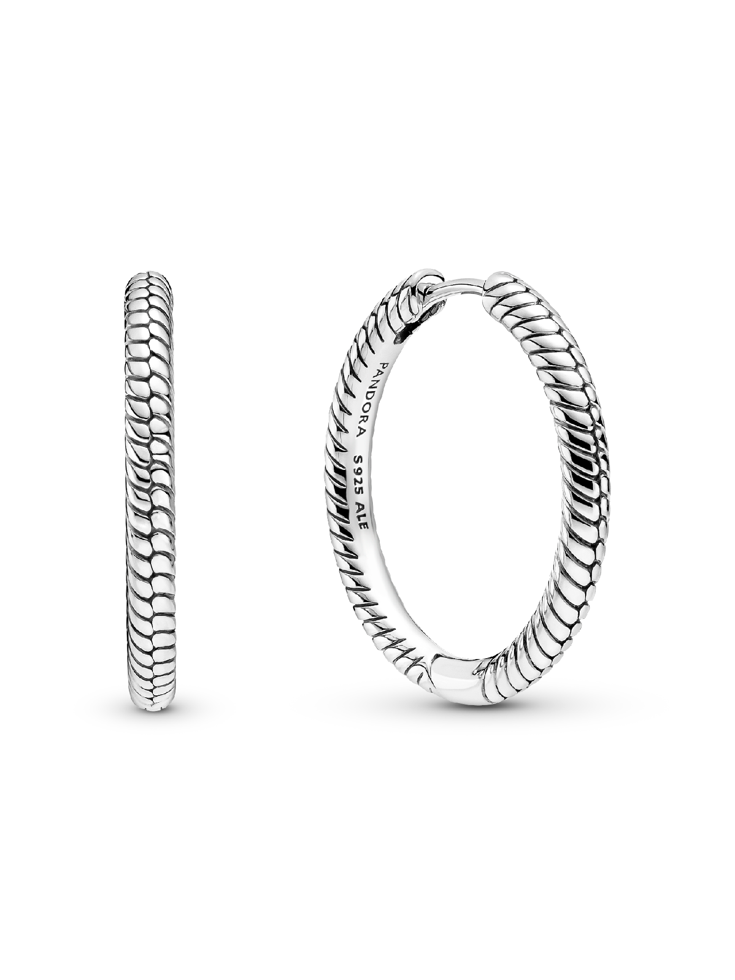 Orecchino a cerchio in argento Sterling 925 10/16/20/30/40
