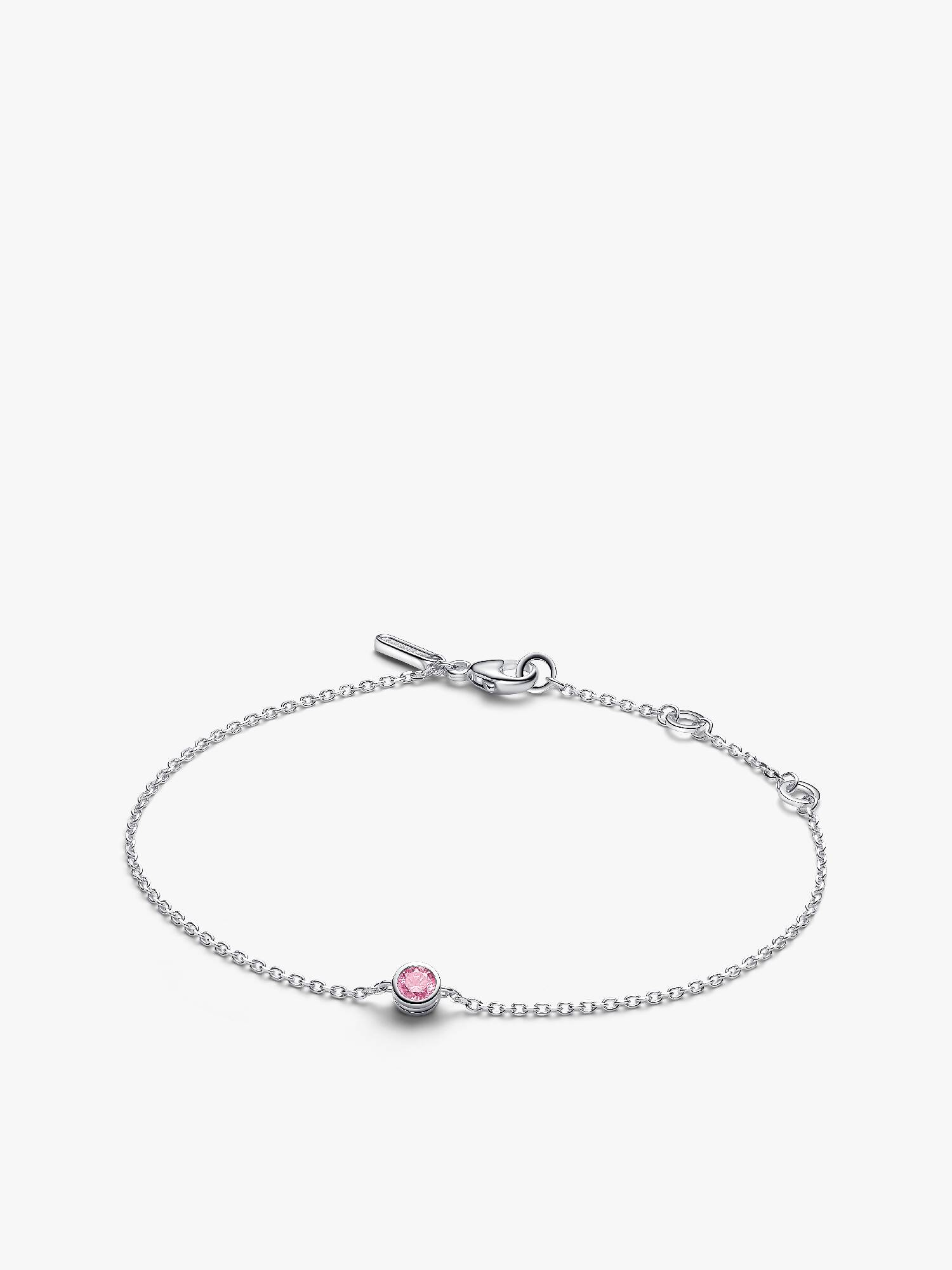 Bracciale Era Bezel con diamante creato in laboratorio rosa