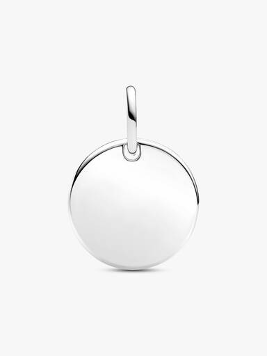 Pendente Medaglia con diamante creato in laboratorio da incidere