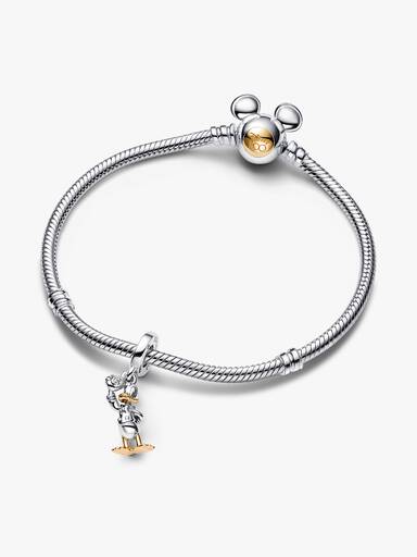 Disney, 100° Anniversario, Pendente Paperino con Diamante Coltivato in Laboratorio 0.009 ct tw