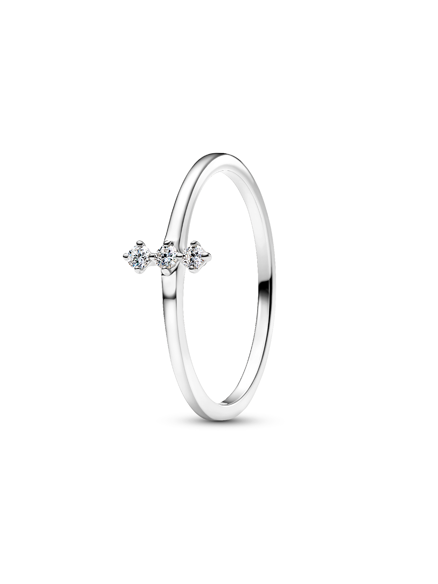 Anello Era Trio in oro 14k con tre diamanti creati in laboratorio