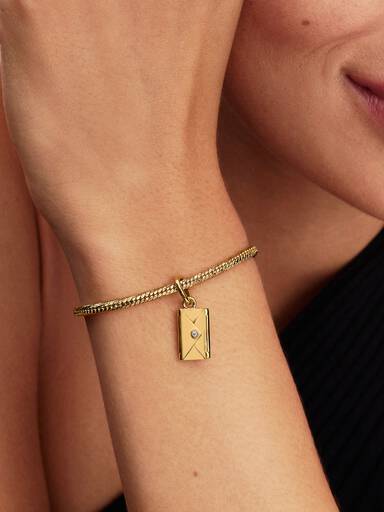 Charm Pendente Lettera d'amore Apribile da incidere
