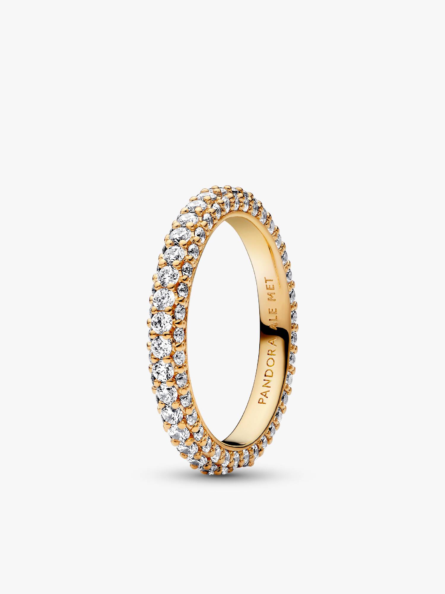 Anello Pavè Fascia Singola da incidere