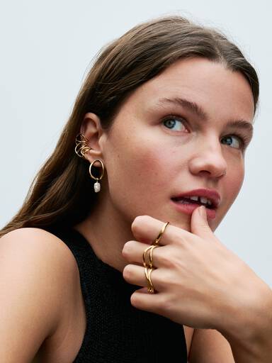 Ear Cuff Infinito Linea Sinuosa