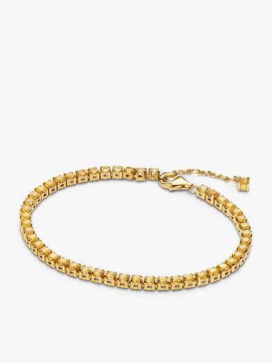 Set Bracciale e Orecchini Cristalli Gialli