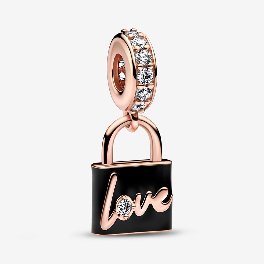 Charm Pendente Lucchetto "Love" image number 0