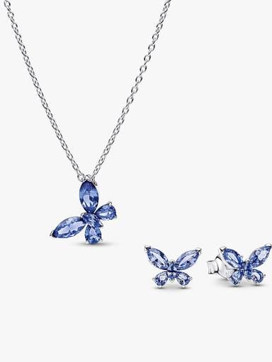 Parure Farfalla Luminosa Blu