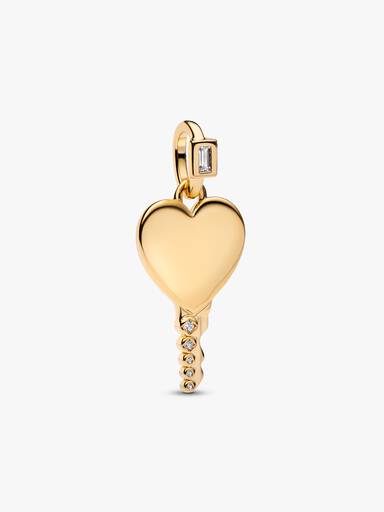 Charm Pendente Chiave a Cuore da incidere