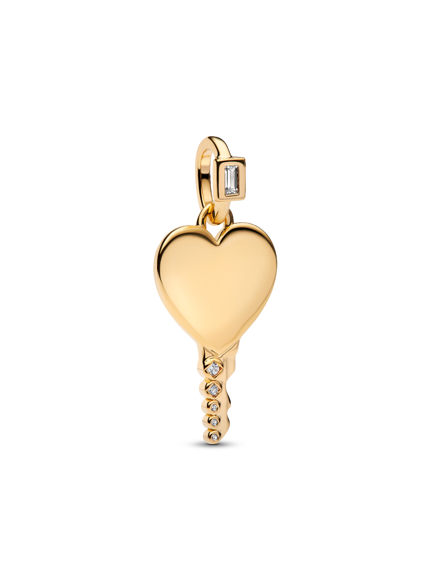 Charm Pendente Chiave a Cuore da incidere