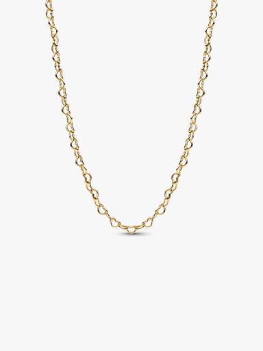 Collana Era in oro 14k Catenina Cuori Intrecciati