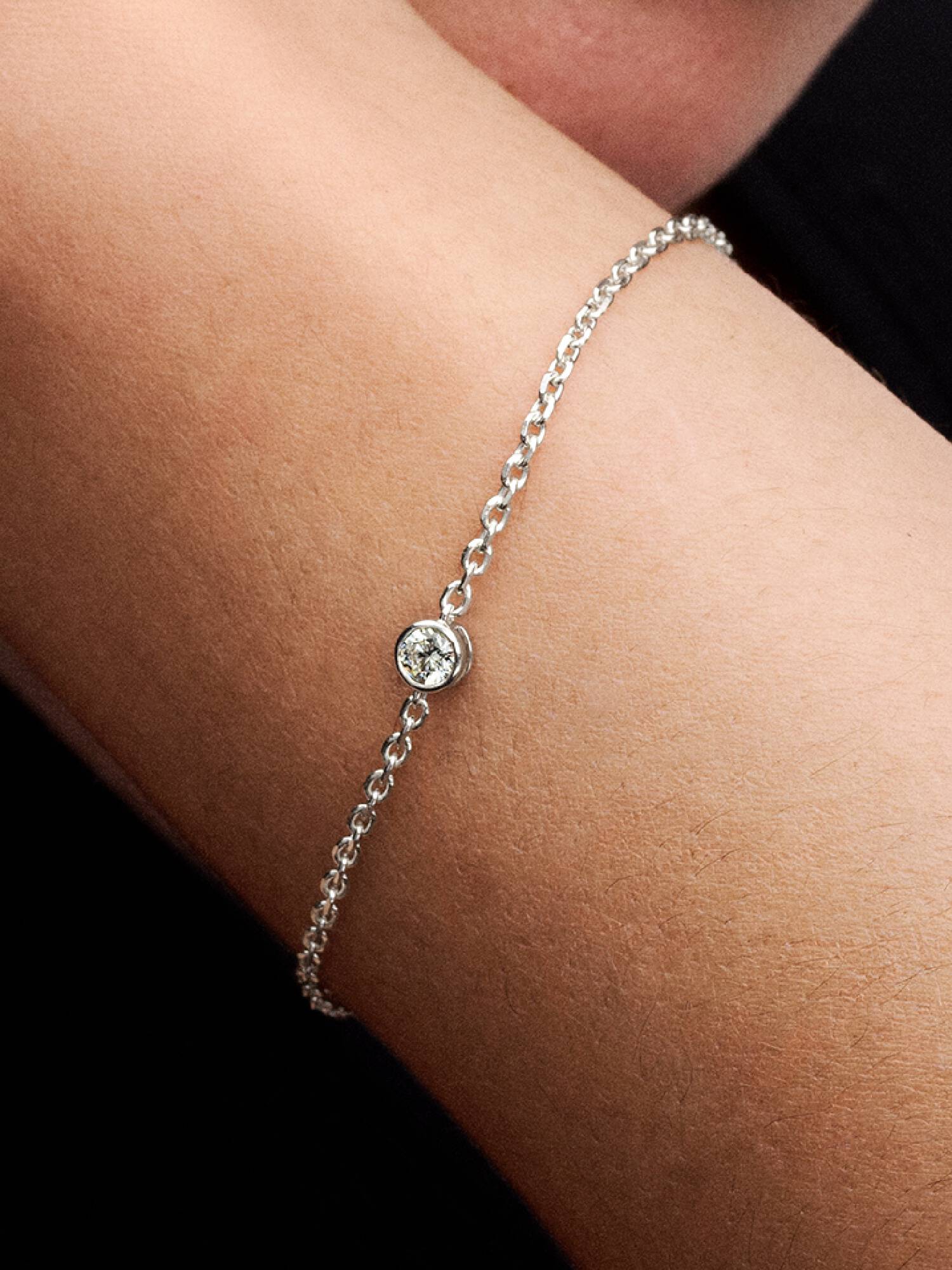 Bracciale Era Bezel con diamante creato in laboratorio