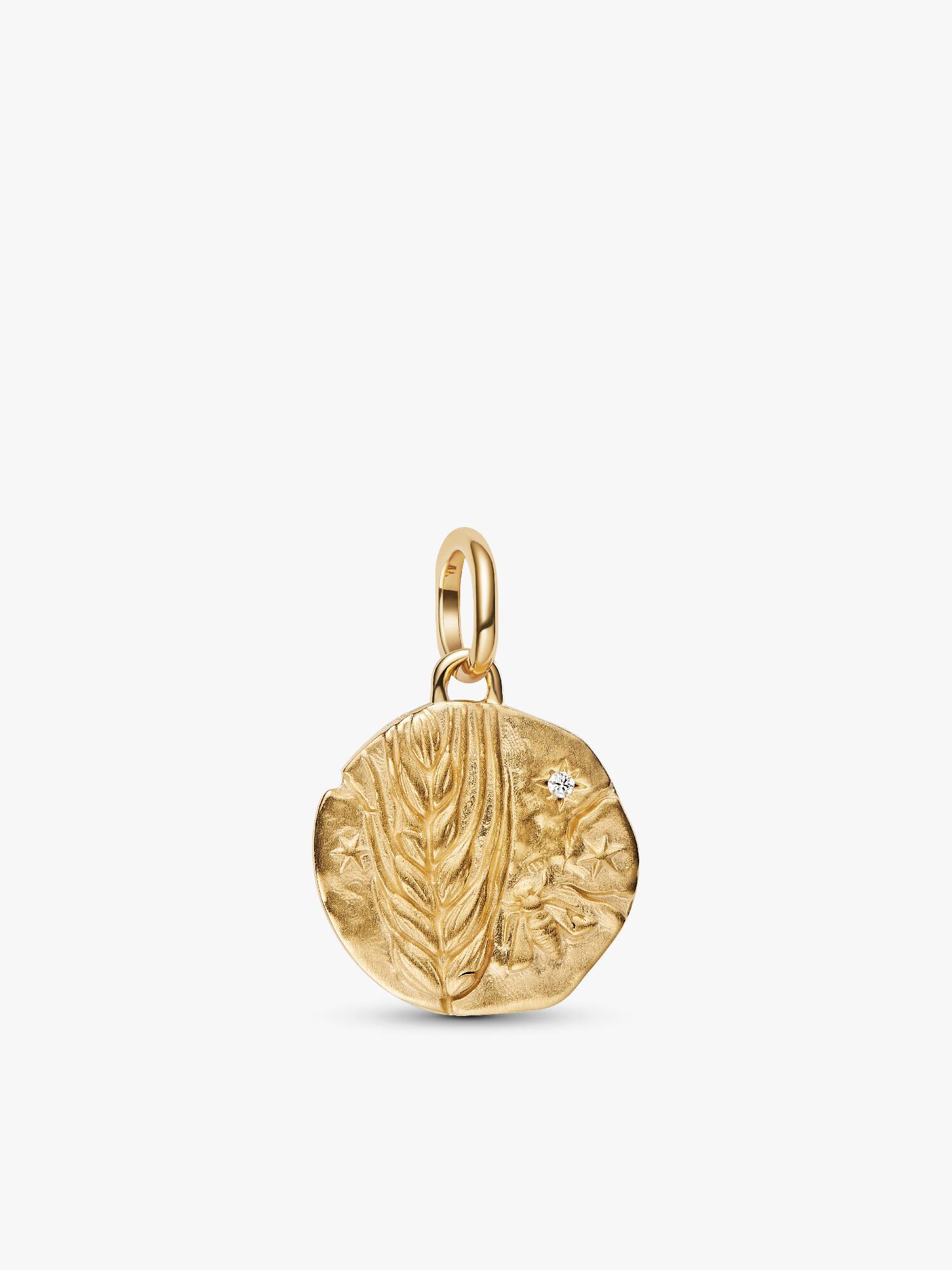 Charm Medallion Spiga di Grano "Virtus Vera Prosperitas"